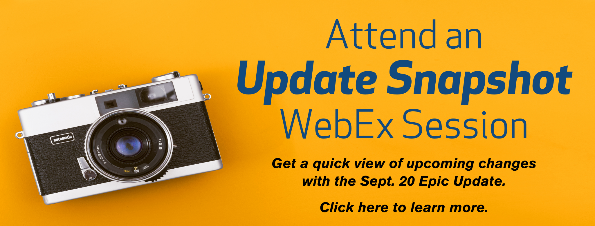 Updated Attend an Update Snapshot WebEx Session